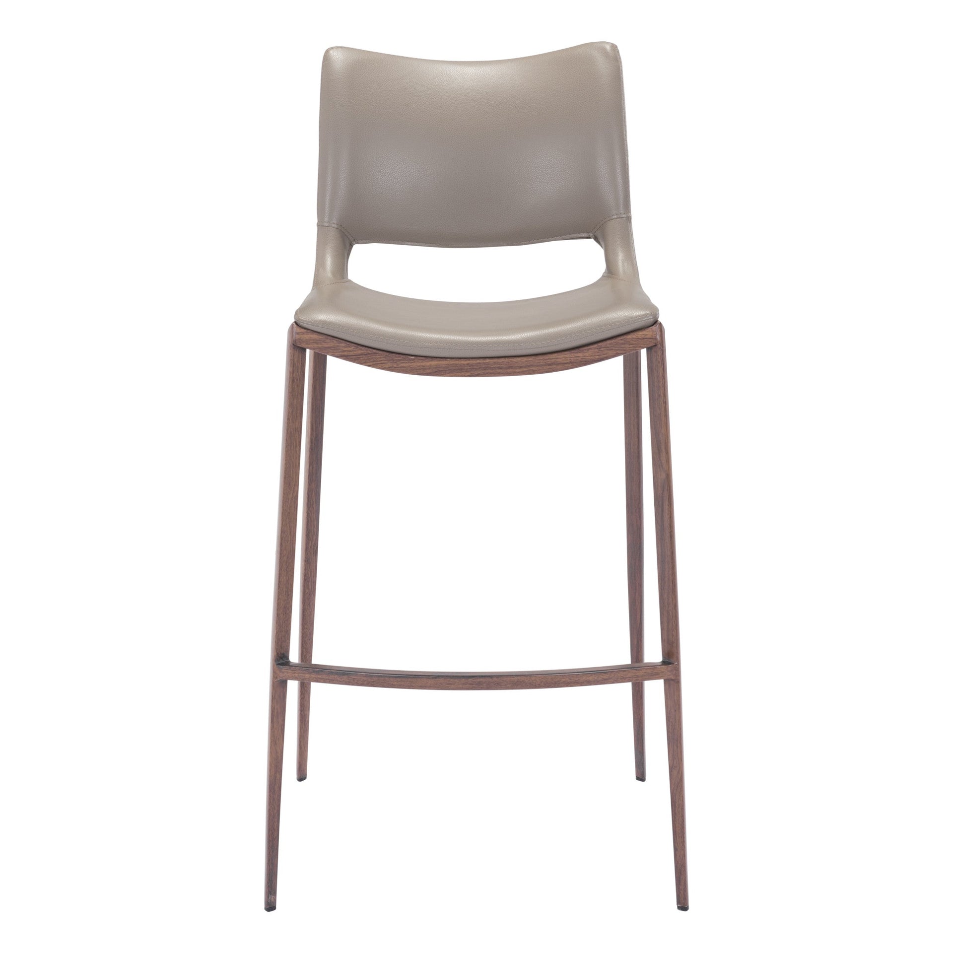 Ace Barstool (Set of 2) Brown & Walnut