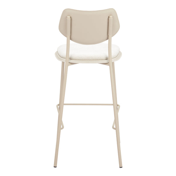 Zeal Barstool (Set of 4) Light Gray & Beige