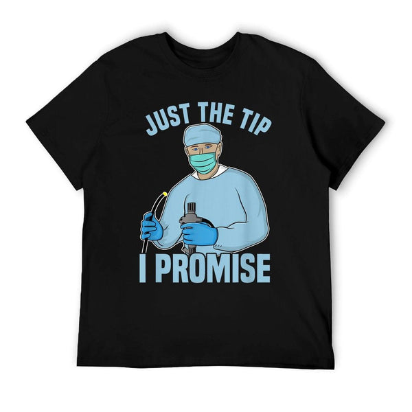 Dan66 Men's Black Humorous Medical Procedure T-Shirt