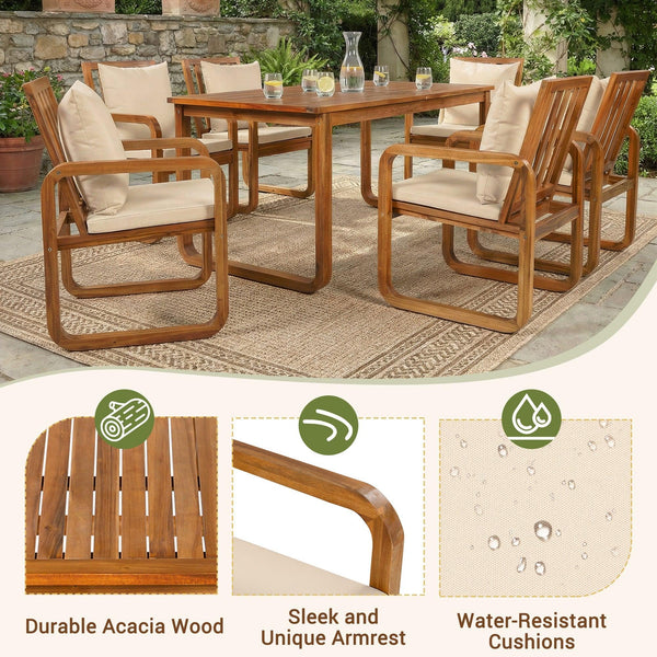 7 Pieces Patio Dining Set