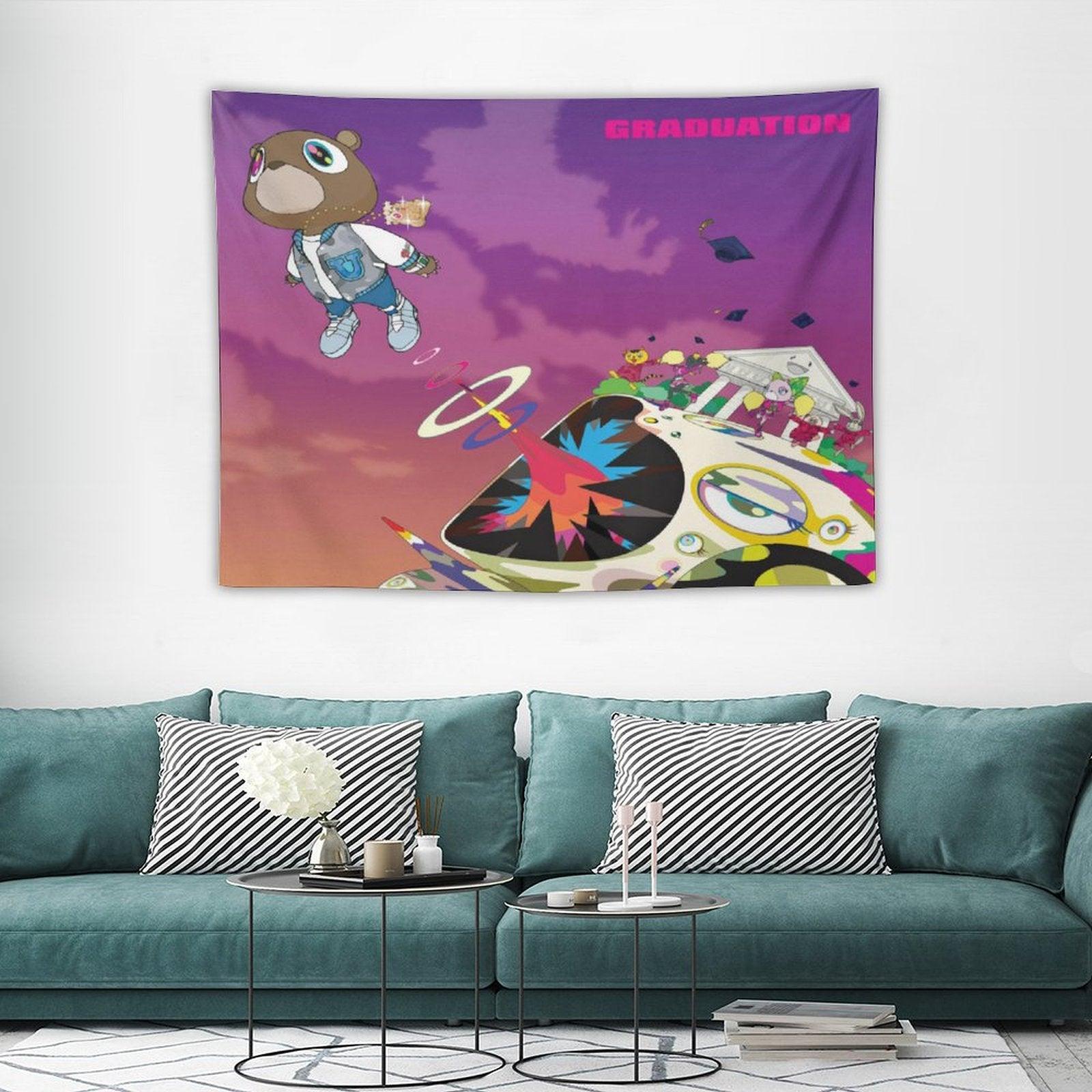 Kanye West Rapper Graduation Tapestry