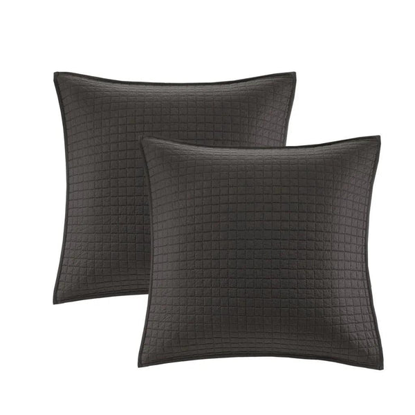 Brooklyn Cotton Jacquard Comforter Set with Euro Shams and Throw Pillows - Gifts for You 'n Me