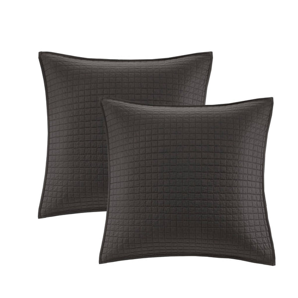 Brooklyn Cotton Jacquard Comforter Set with Euro Shams and Throw Pillows - Gifts for You 'n Me