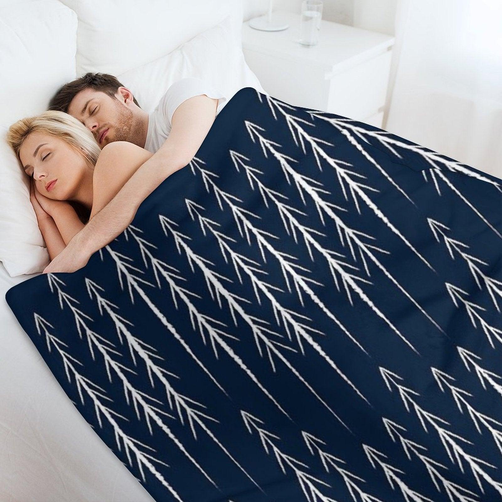 Pine Trees Throw Blanket