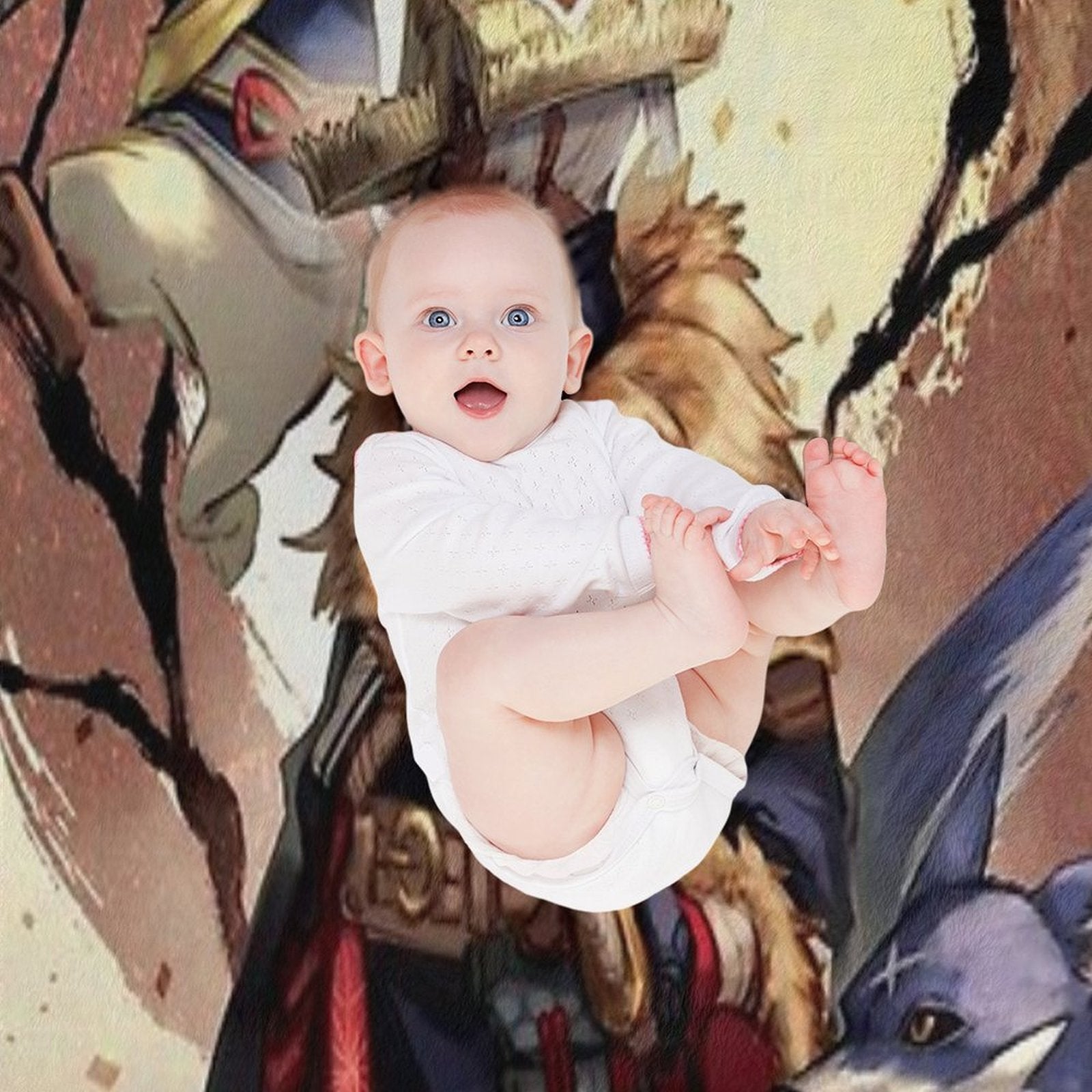 Monster Hunter Rise Multi-functional Throw Blanket