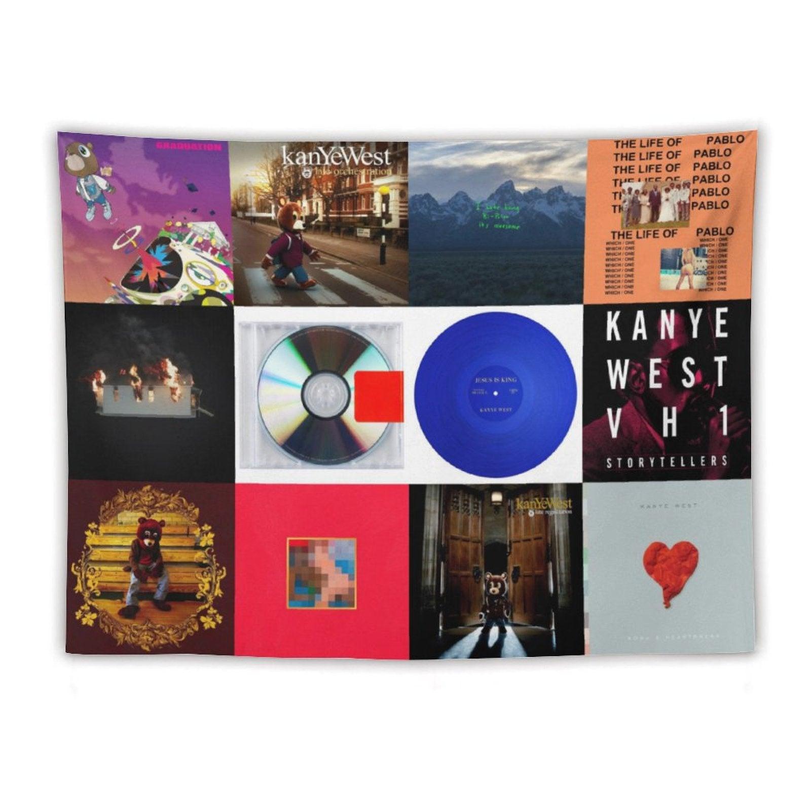 Kanye Albums Cover Tapestry