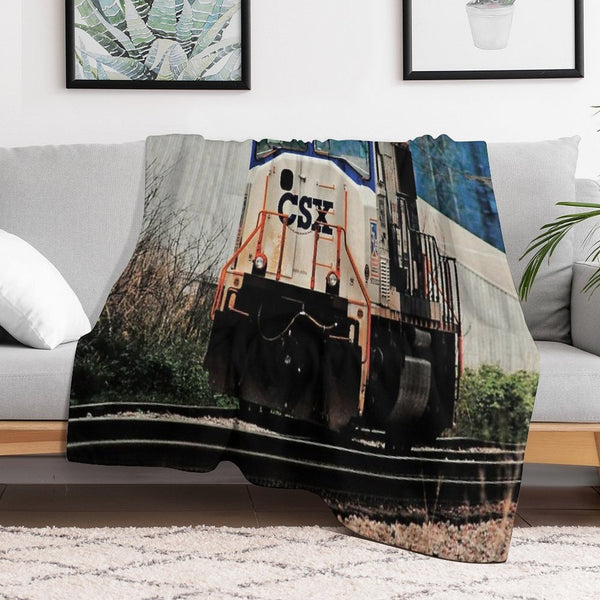 CSX #4568 SD70AC Operation Lifesaver 50th Anniversary (Original) Eco-conscious Throw Blanket
