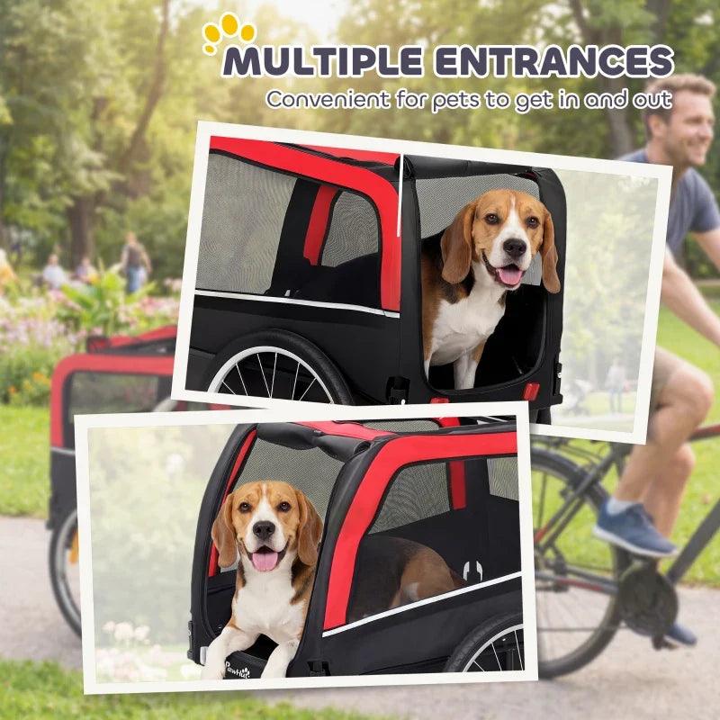 Dog Bike Trailer, Pet Cart Bicycle Carrier with 20