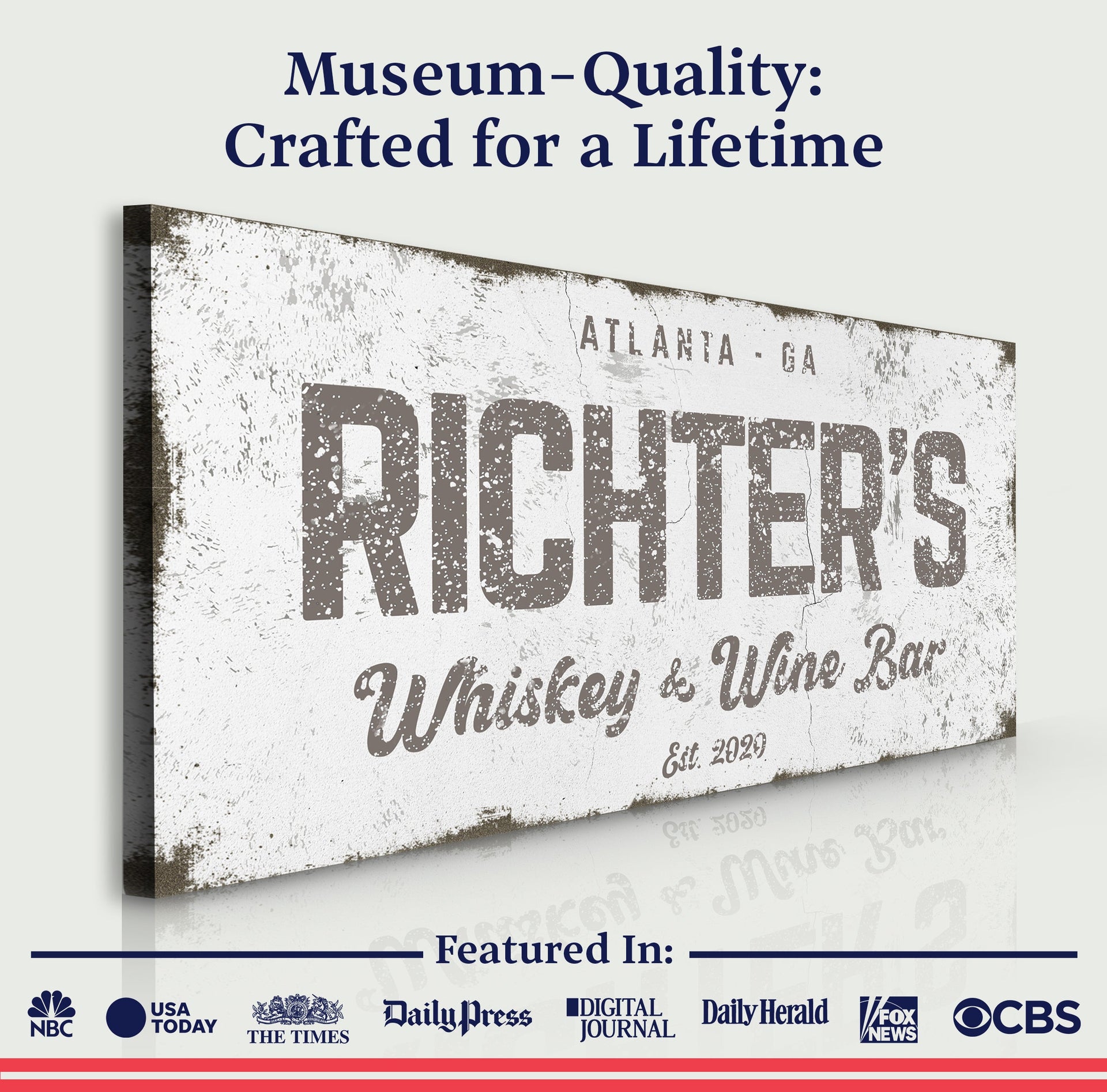 Whiskey And Wine Bar Sign