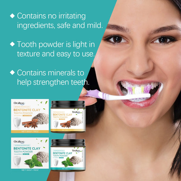 Volcanic Ash Bentonite Dental Powder Tooth Cleaning Powder To Remove Stains And Maintain Oral Hygiene