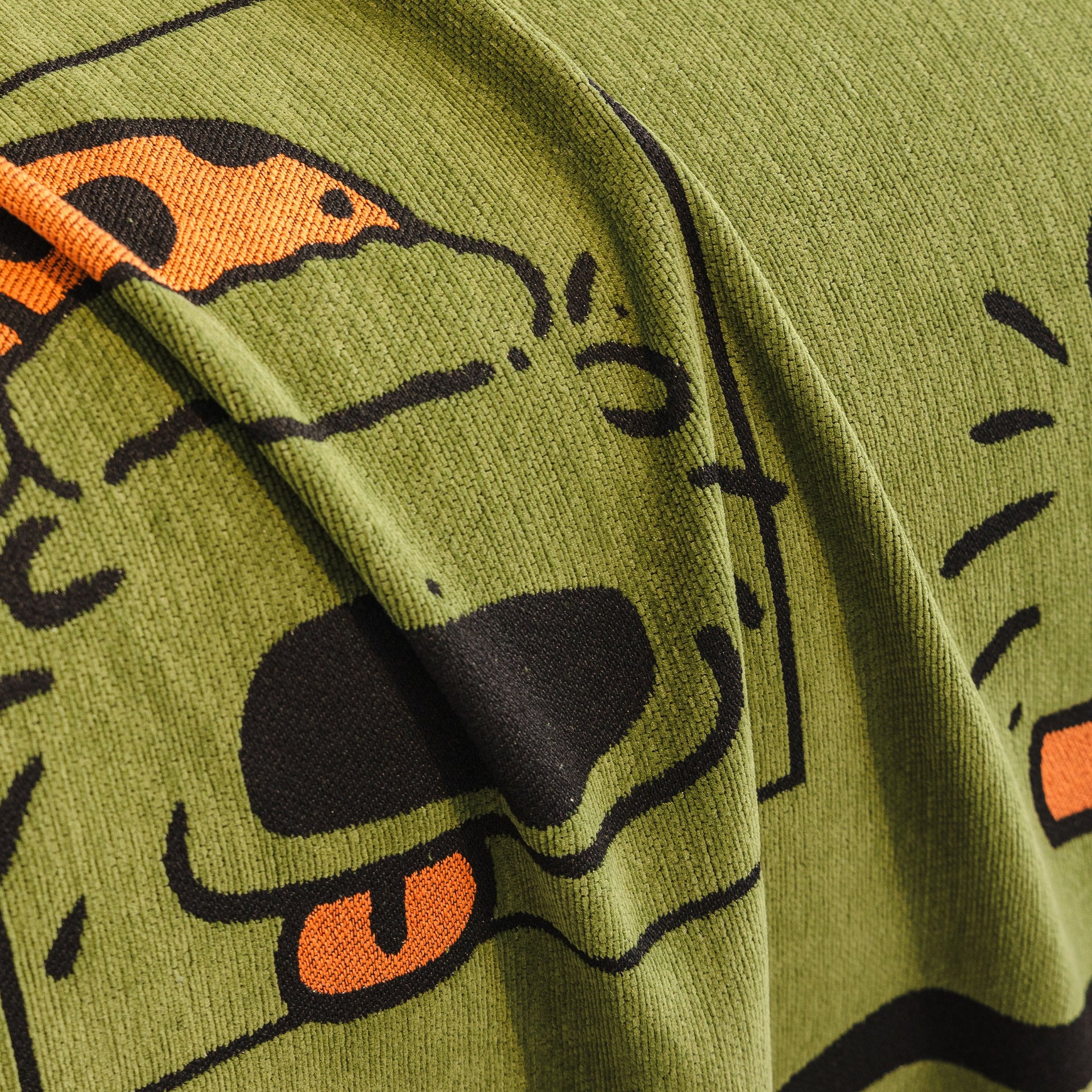 Cute Chenille Couch Cover Throw, Cartoon Soft Washable Sofa Cover for Sectional Sofas