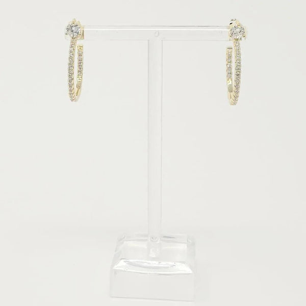Bow On Top Hoop Earrings - Gifts for You 'n Me