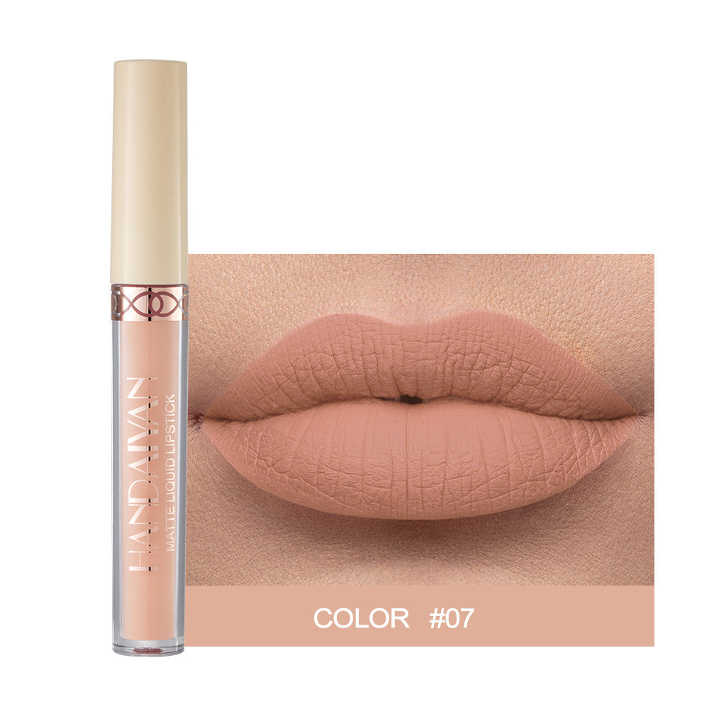 HANDAIYAN Popular Matte Matte Velvet 12 Colors Lip Gloss Liquid Lipstick Lip Glaze