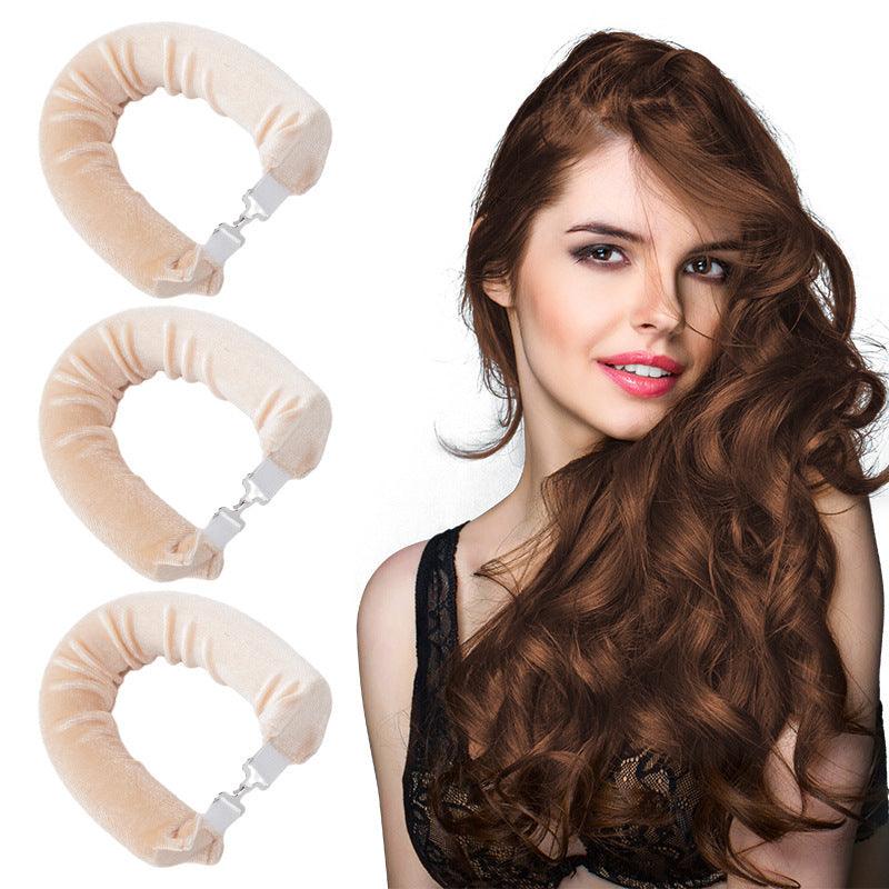 Sleeping lazy heatless hair curler simple big wave bold curling iron