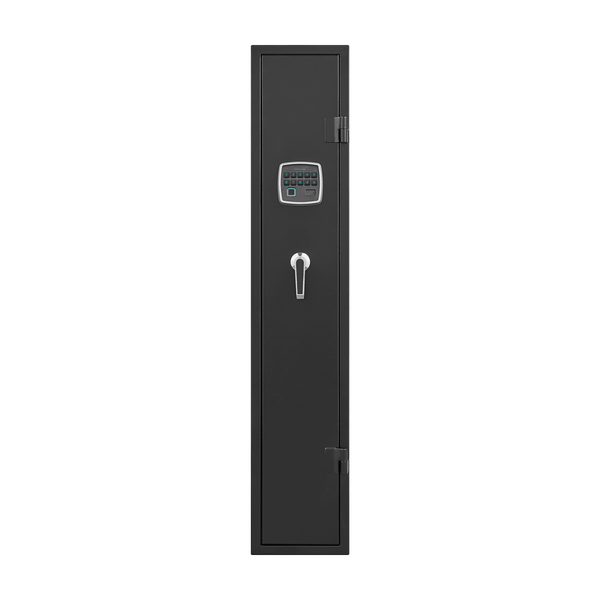5 gun safes with 3 pistol pockets, quick access biometric adjustable heavy-duty gun rack mounted gun safes