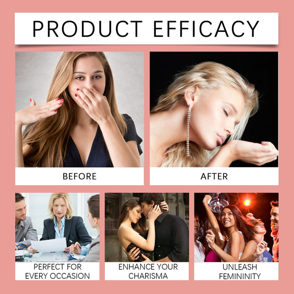 Eau De Parfum Travel Spray, Long-Lasting Light Fragrance Fresh Floral Rose Charm Jasmine Fragrance