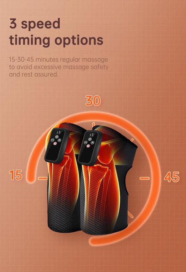 Electric heating knee massage instrument, vibration moxibustion, shoulder and elbow joint pain, hot compress knee massager for old cold legs