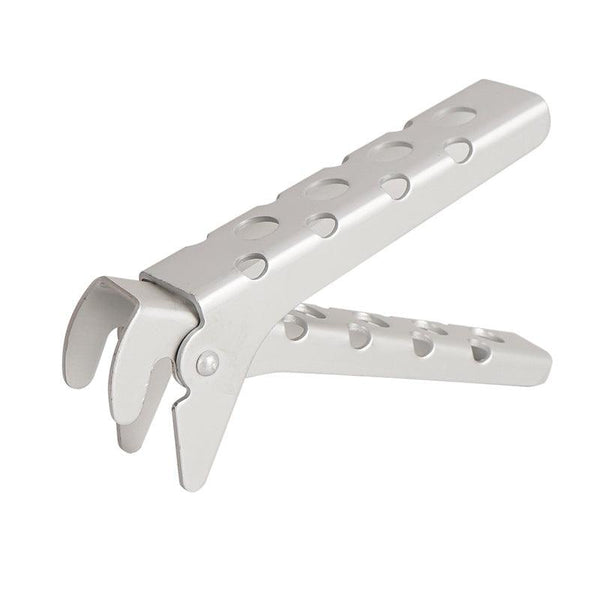 Anti scald pot clamp aluminum alloy perforated pot clamp outdoor portable hand clamp picnic barbecue kitchen tool pot handle