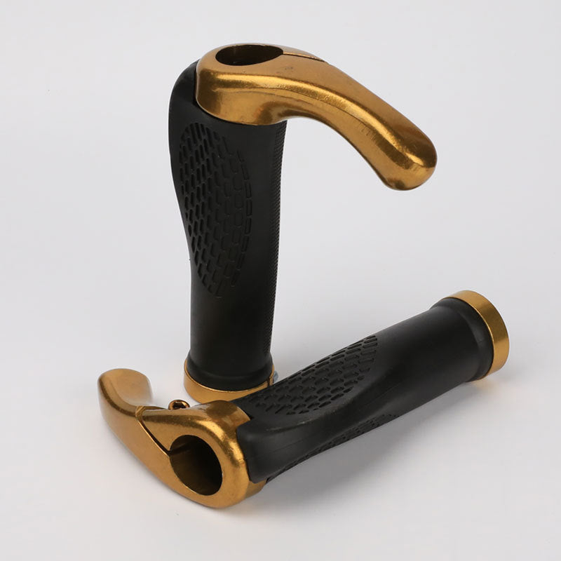 Mountain Bike Meat Ball Lock Handle Cover With Auxiliary Handle Horn Handle Cover Bicycle Equipment