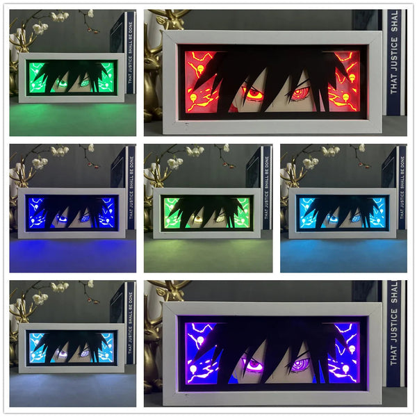 3D Naruto LED Light Box: Action Figures Lamp