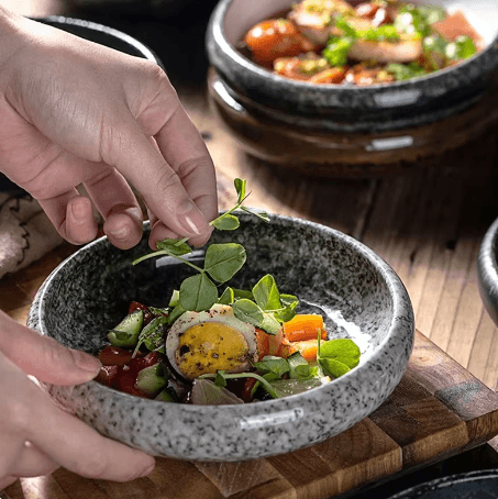Creative retro ceramic plates plates dishes sushi plates tableware snack plates