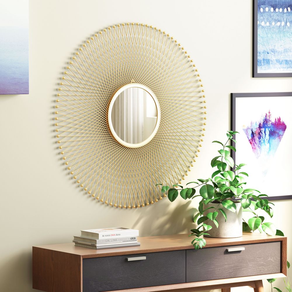 Zuo A12214 - Glow Round Mirror Gold
