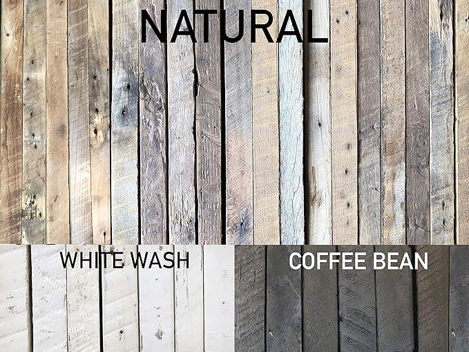 Urban Legacy Reclaimed Barnwood Planks | Floating Shelves for Wall w/Flush Mount Shelf Bracket Set Included | Set of 2 (Coffee Bean, 40