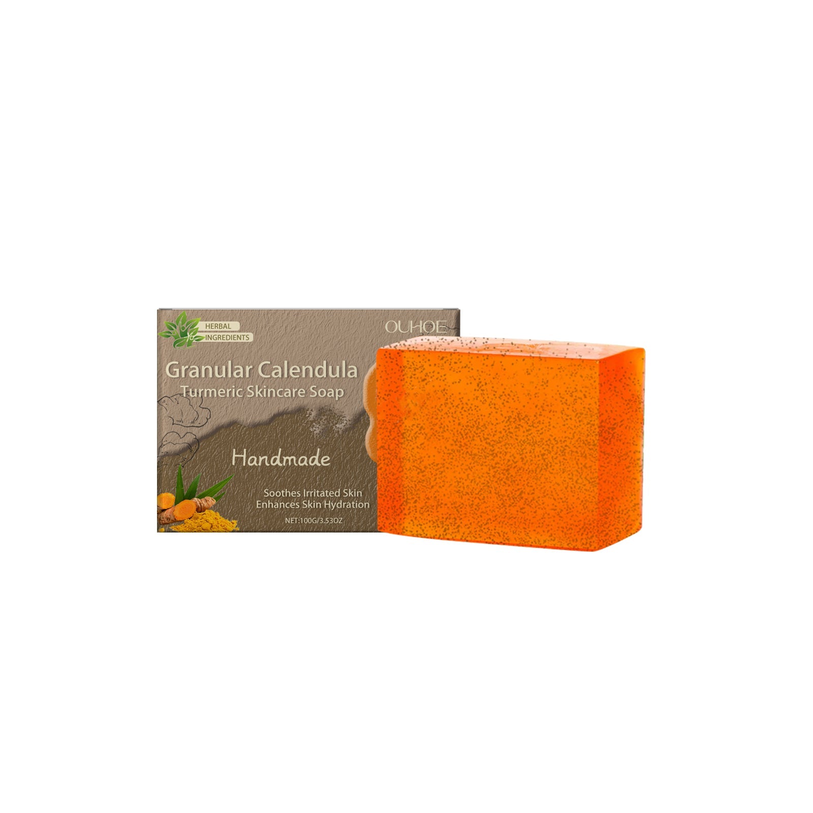 Calendula Turmeric Skin Care Soap Gently Cleans Pores And Moisturizes And Nourishes Skin And Body Bath