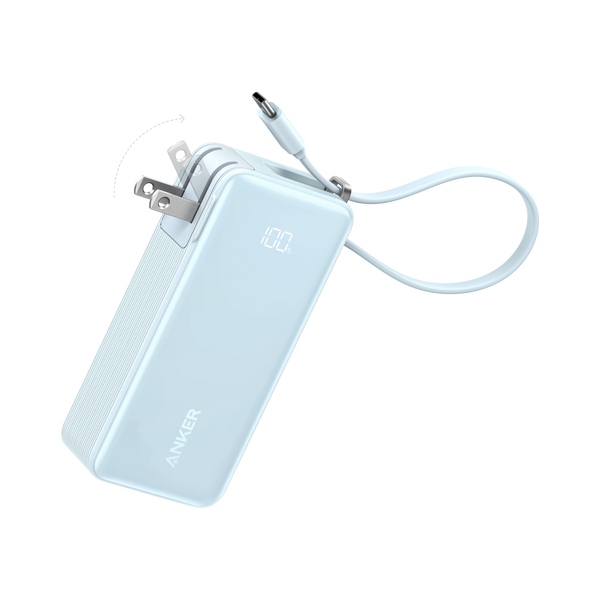 Anker Power Bank (10K, Fusion, Built-In Cable)