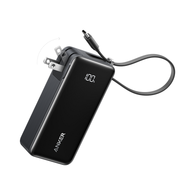 Anker Power Bank (10K, Fusion, Built-In Cable)