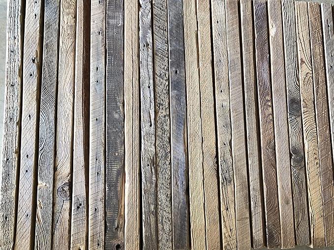 Urban Legacy Deep Floating Shelves | Reclaimed Barn Plank Deep Floating Shelves with Low Profile Brackets | High Weight Capacity (48