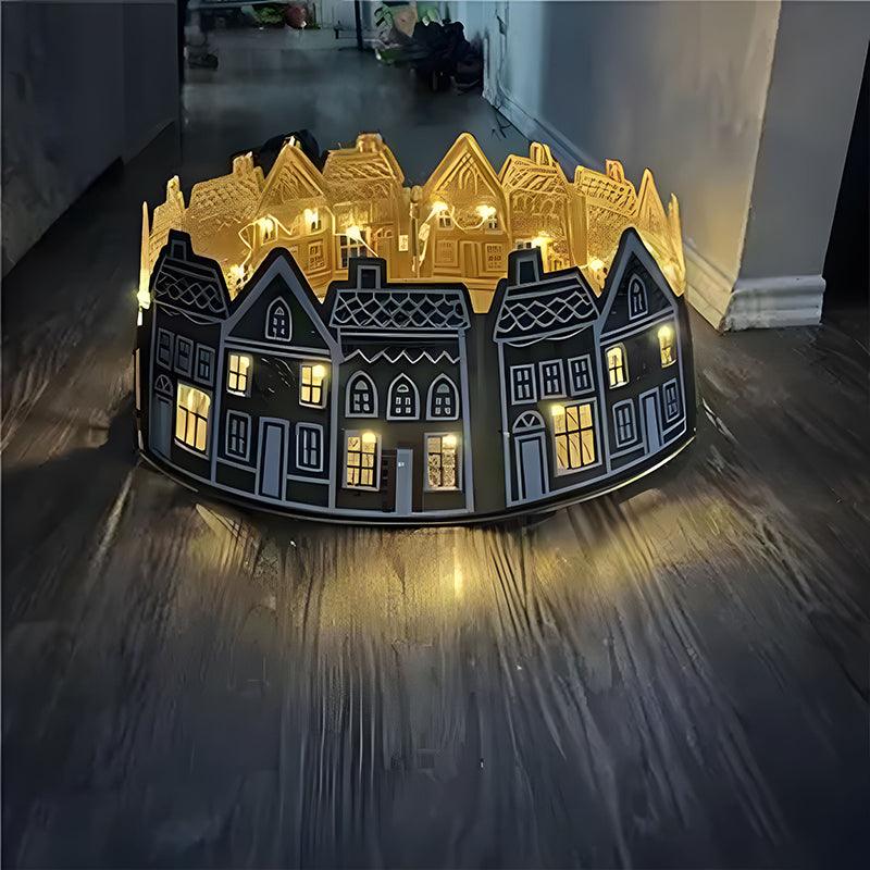 LED Gingerbread Christmas Tree Collar