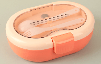 Modern simple food grade microwaveable lunch box with compartments