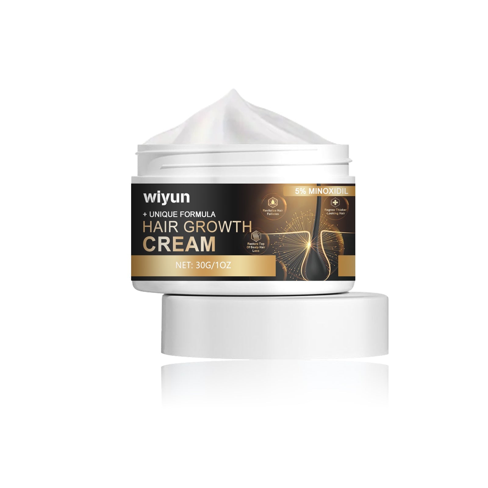 Hair Growth Cream, Thick Hair Strong Hair Nourish Scalp Hair Root Smooth Furry Split Hair Cream