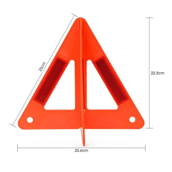 2Pcs Foldable Car Warning Triangle Safety Stop Breakdown Sign Board Emergency Reflective Flash Reflector
