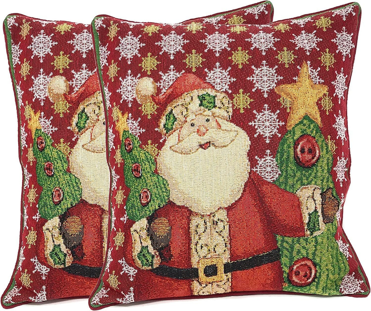 Tache Christmas Cute Santa Claus Is Coming to Town Throw Pillow Cover (DB15191CC)