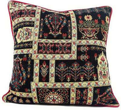 DaDalogy Bedding Dark Noir Botanical Mughal Floral Vintage Fleur Tapestry Throw Pillow Covers 16