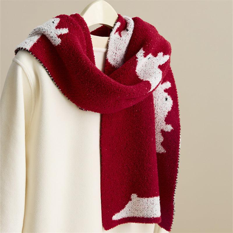 New Year Rabbit Blanket Sofa Blanket Scarf