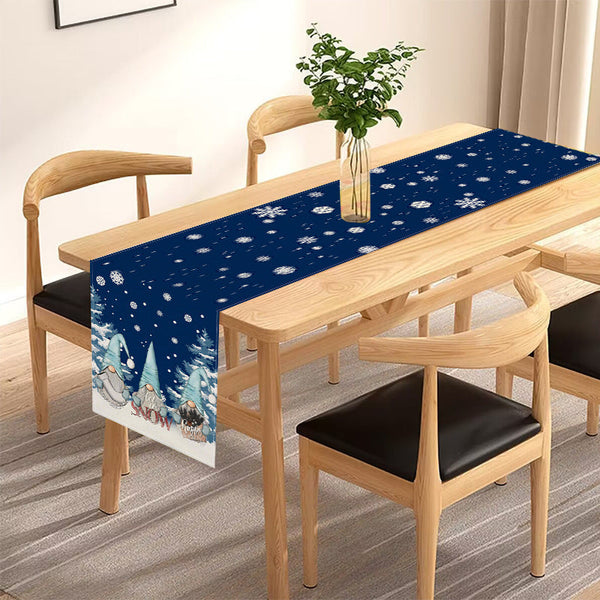 Dwarf Christmas Table Flag Living Room Festival Tablecloth Home Cabinet Decoration Tablecloth Mat Tea Flag
