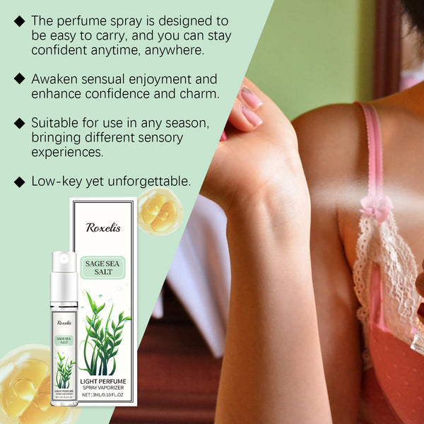 Sage Sea Salt Eau De Parfum Spray Mild Lasting Charm Fresh Non-Sticky Light Fragrance