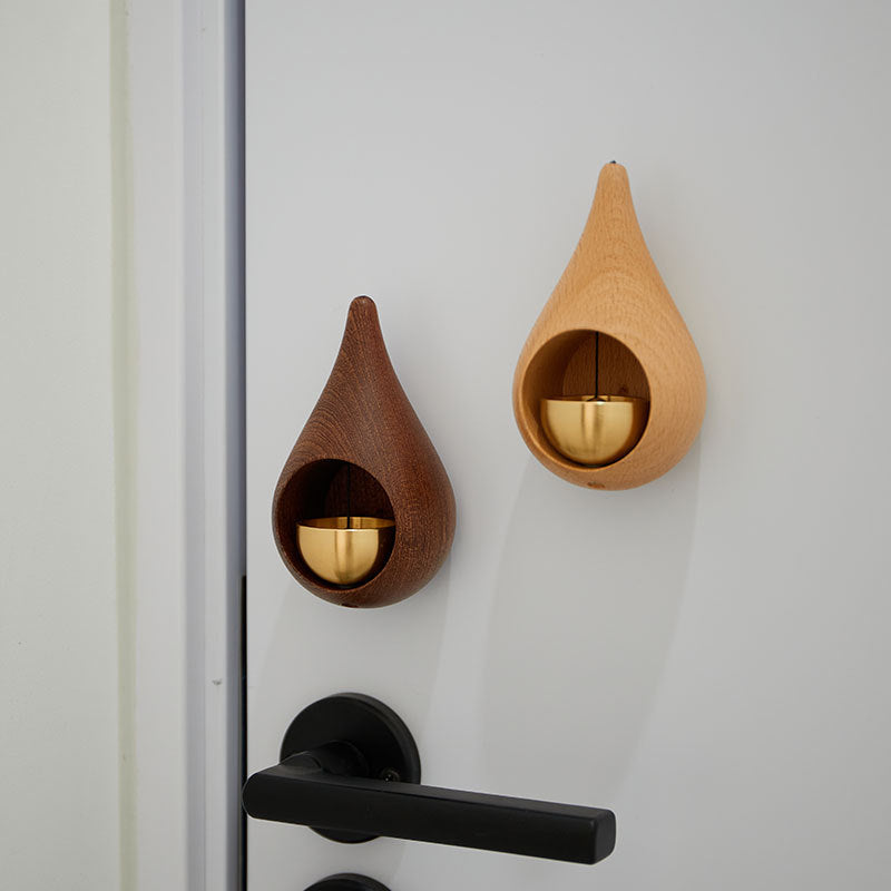 Dopamine Doorbell Water Drop Wind Chime Copper Bell Opening Reminder Hanging Ornament Housewarming Gift Magnetic Bell Fridge Magnet Decor