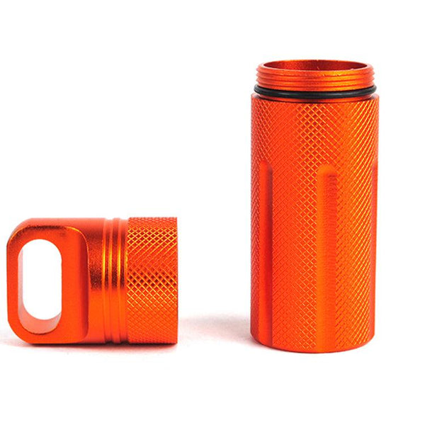 Aluminum alloy fully sealed EDC waterproof tank outdoor survival equipment waterproof compartment flat head waterproof storage b