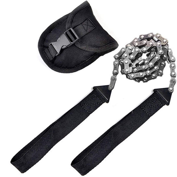 Outdoor hand zipper saw pocket chain saw garden tools 11/16/33 teeth 24 inch portable camping survival wire saw