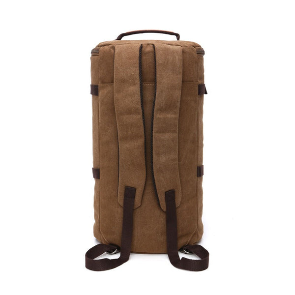 Men Travel Backpack Male Canvas Luggage Duffel Cylinder Bag Mountaineering Hiking Backpack For Men