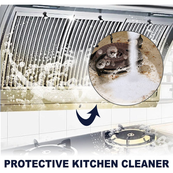 Kitchen Cleaning Detergent Powder, Stove Hood Kitchen Utensils Heavy Oil Cleaning Decontamination Detergent