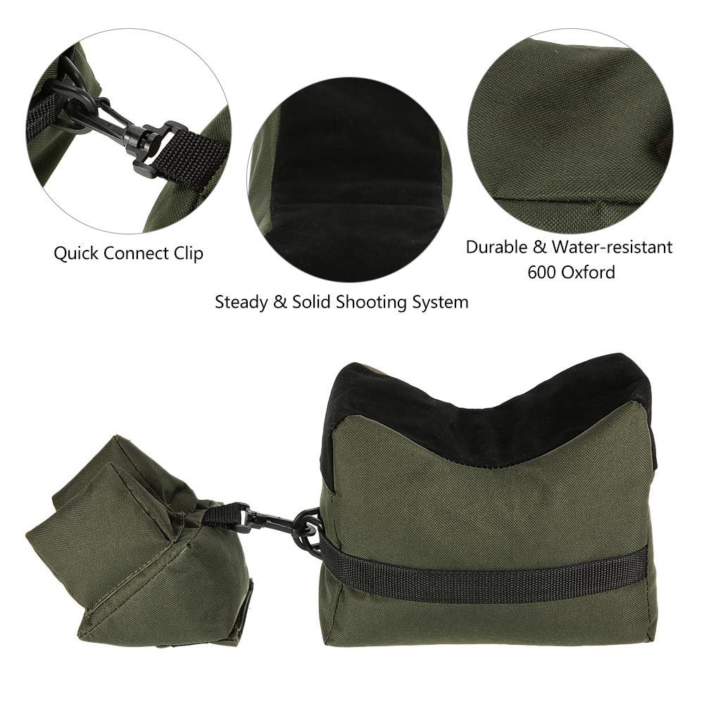 Front&Rear Bag Support Rifle Sandbag without Sand