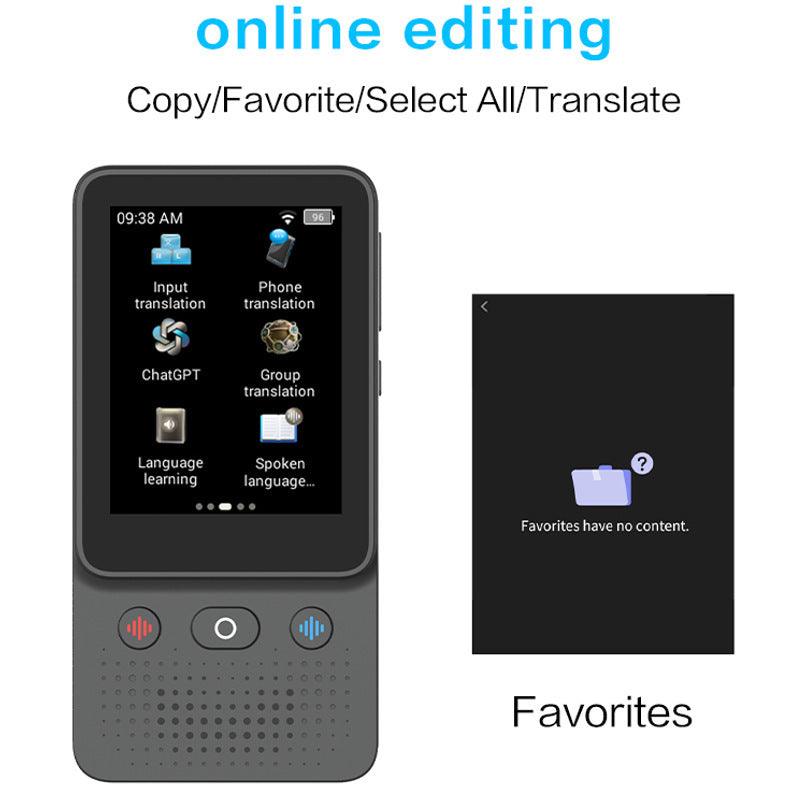 Translator T2 Accurate Offline Translator for Overseas Meetings Photography Recording Text Translation