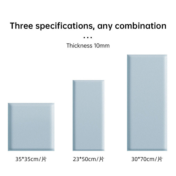 Kids' 3D Wall Stickers, Self - adhesive Soft Leather Bags, Anti - collision Wall & Bedhead Panels, 2 - 8 pcs