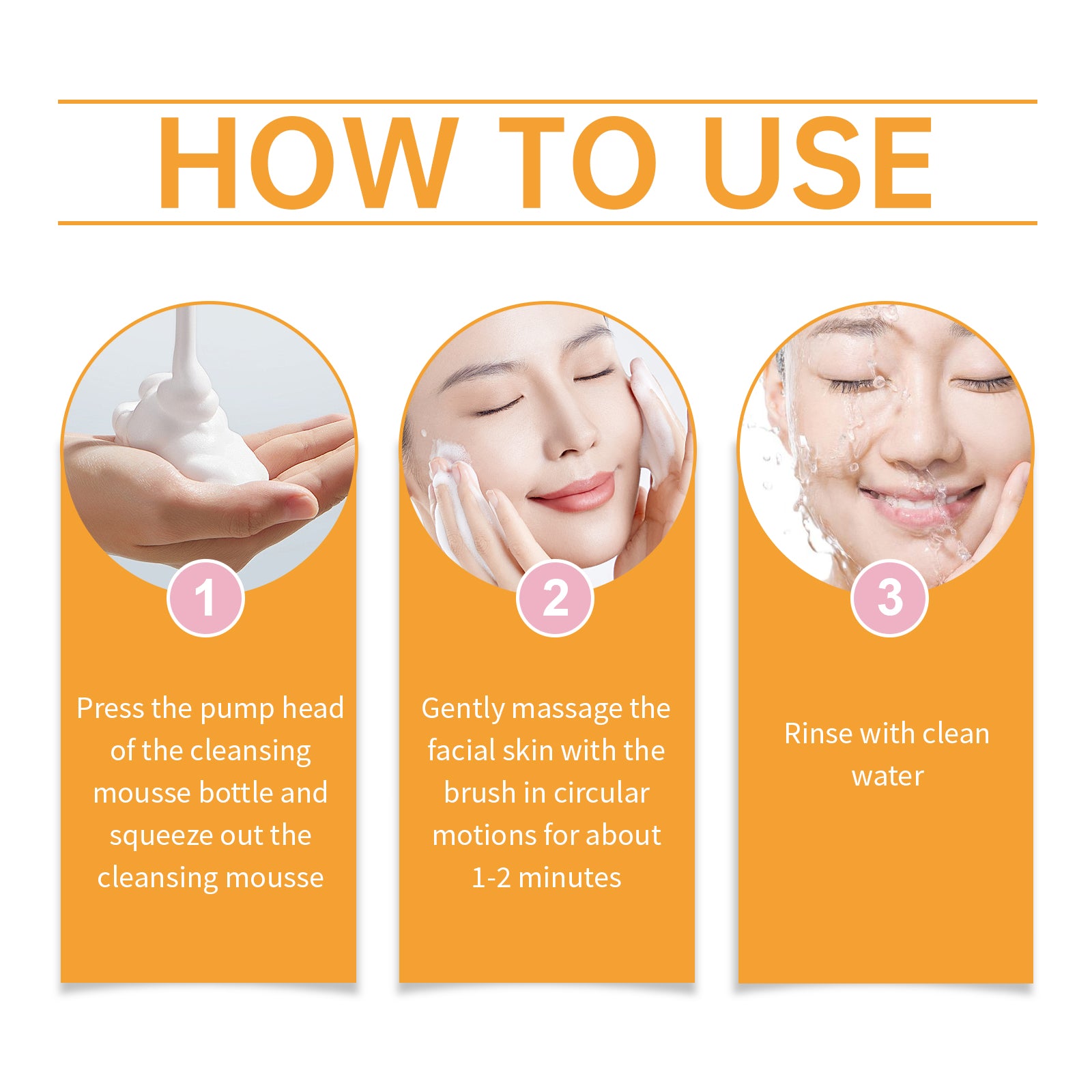 Turmeric Cleansing Mousse For Gentle Cleansing Of Facial Skin Pores Cleanser Moisturizing Skin Care