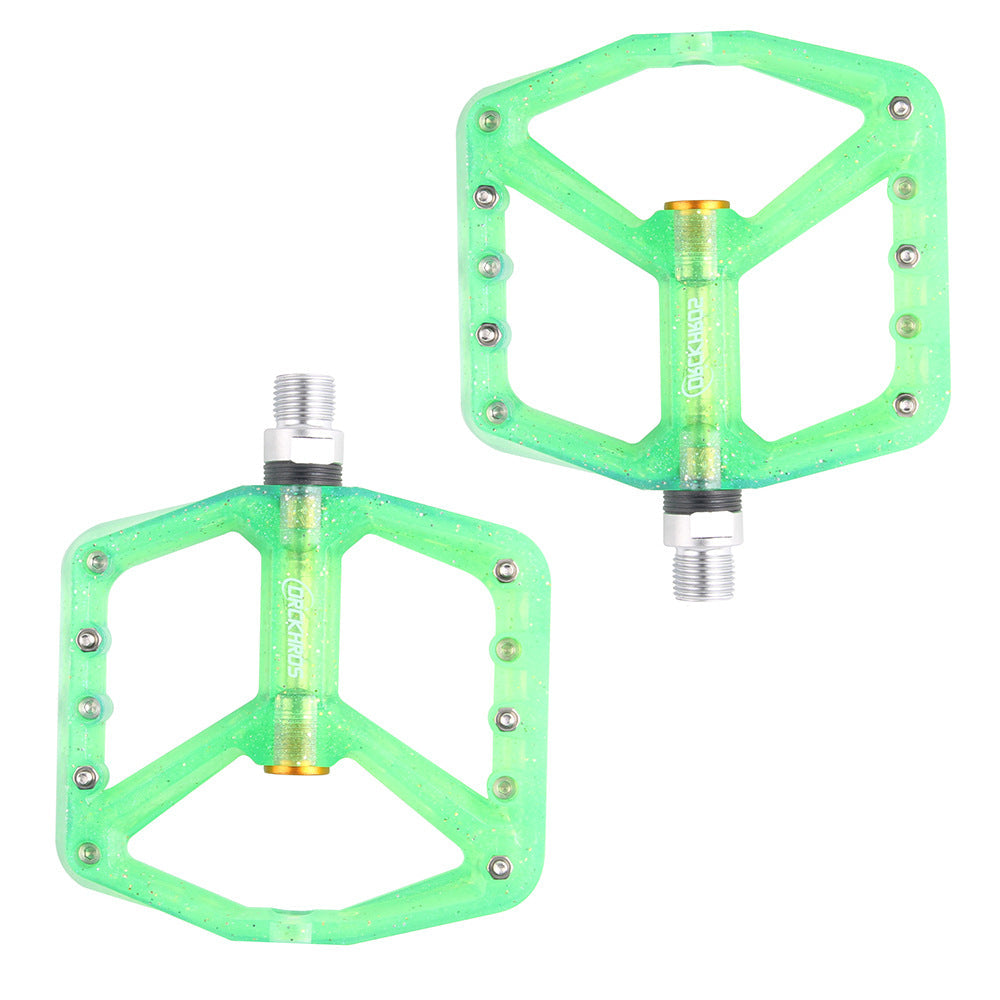 CNC Wide-faced PC Pedal Bicycle Pedal Road Mountain Bike Peilin Anti-Skid Pedal 2 Bearing Pedal